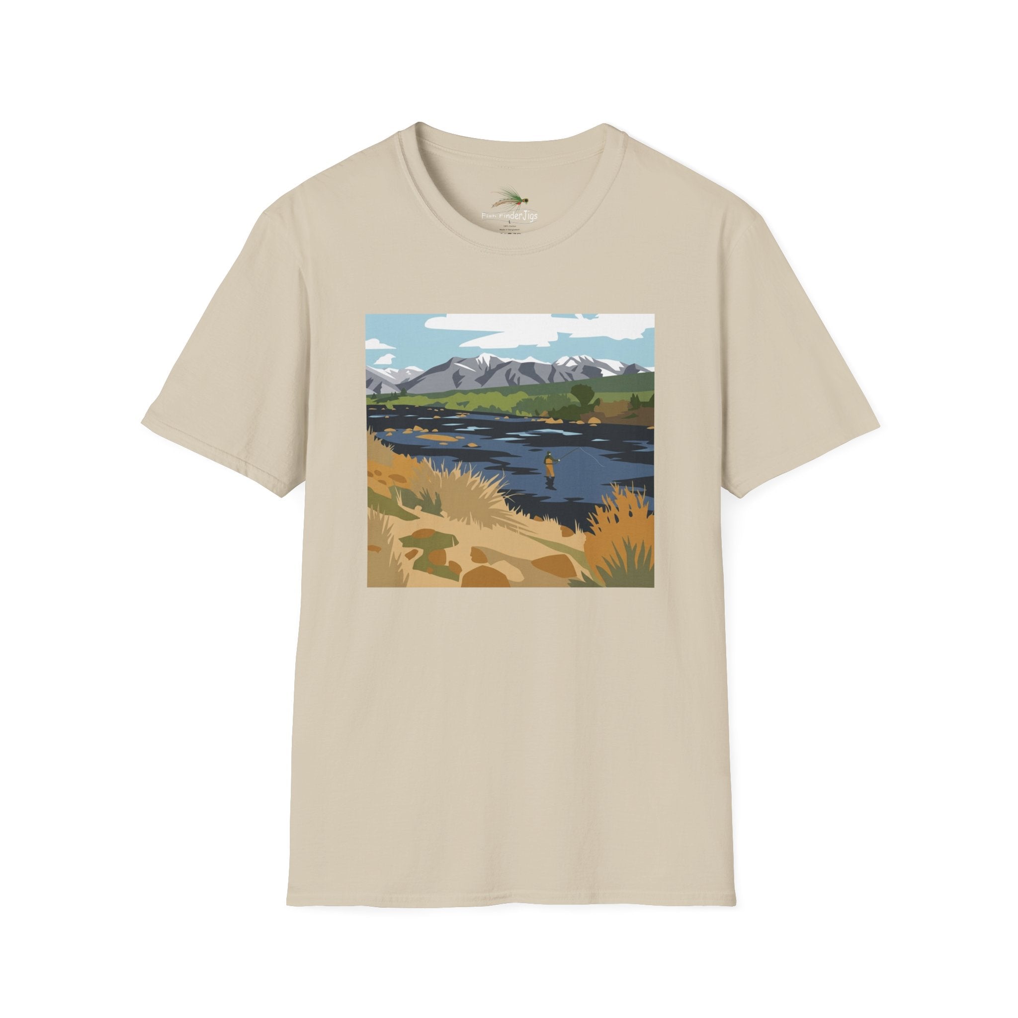 Day Dream River Scene Fly Fishing T-shirt