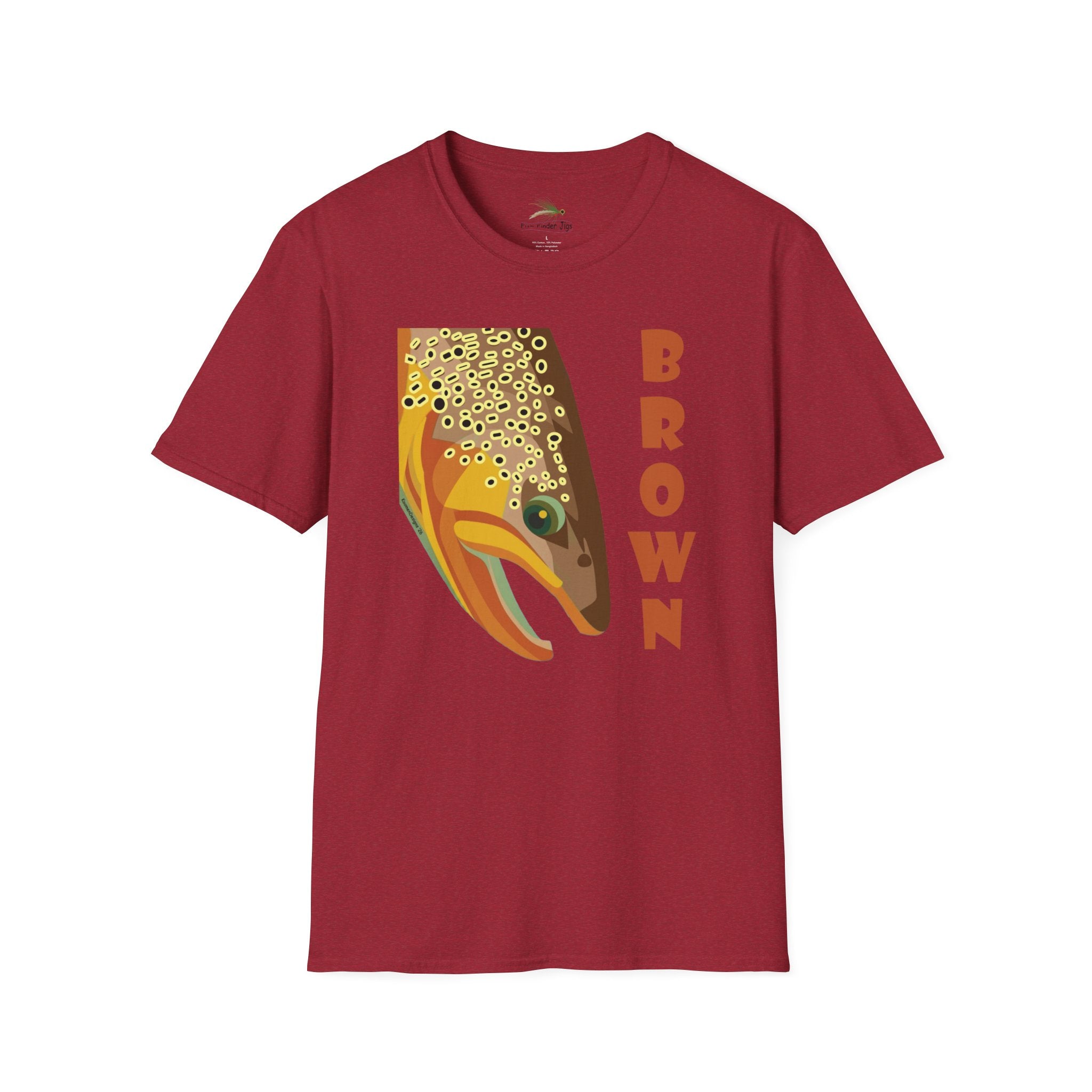 Brown Trout with Name T-Shirt