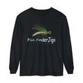 Fish Finder Jigs Long Sleeve Logo T-Shirt - BLACK