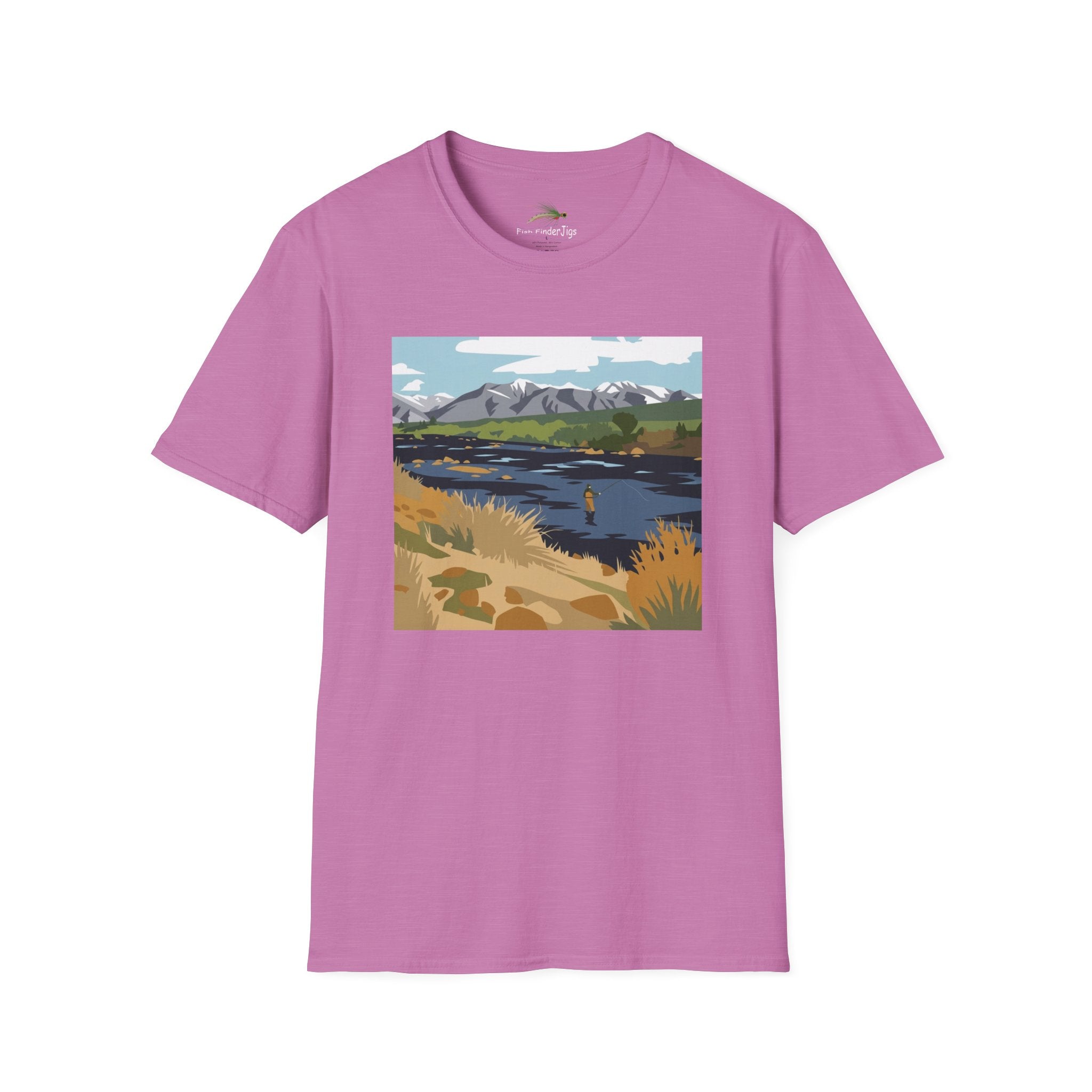 Day Dream River Scene Fly Fishing T-shirt
