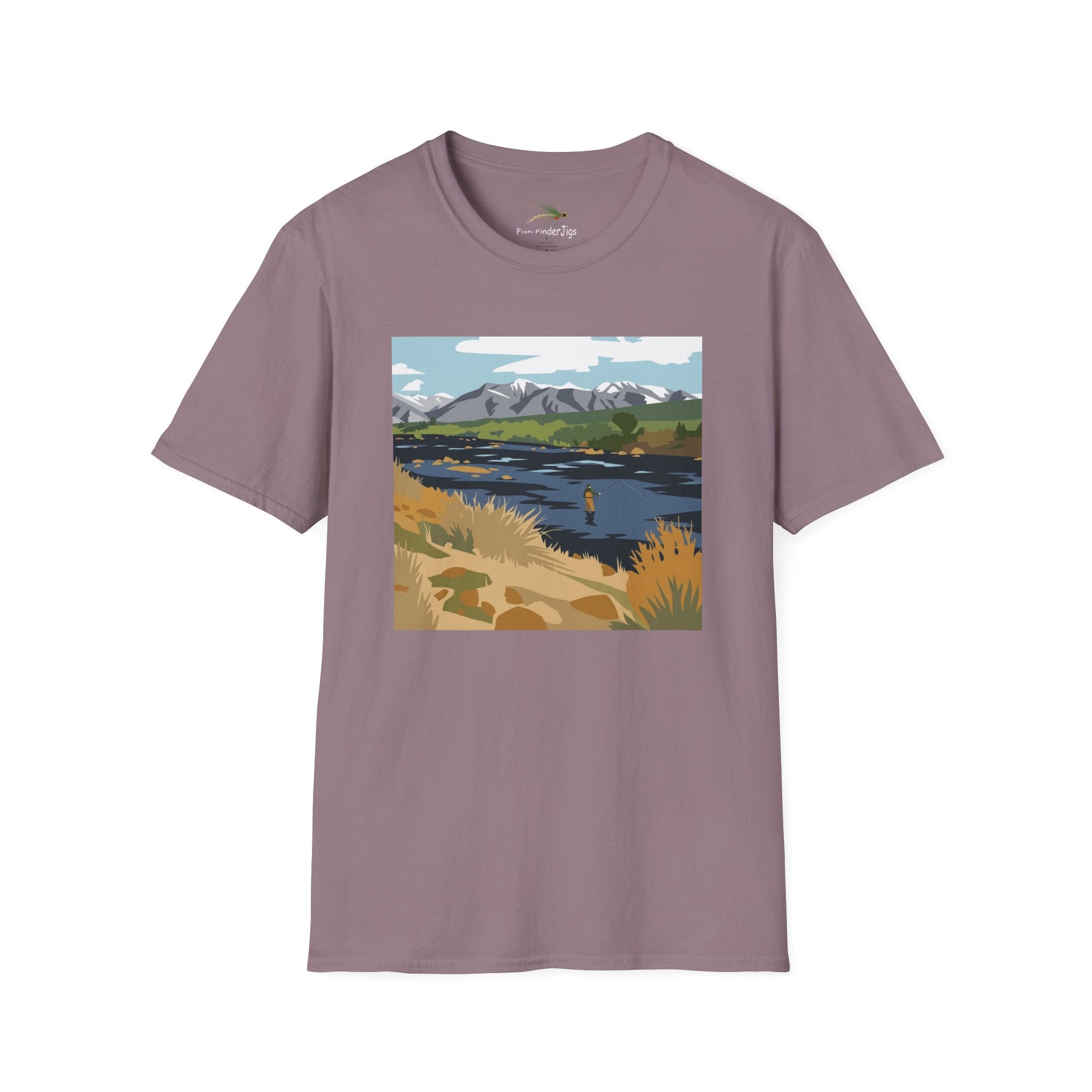 Day Dream River Scene Fly Fishing T-shirt