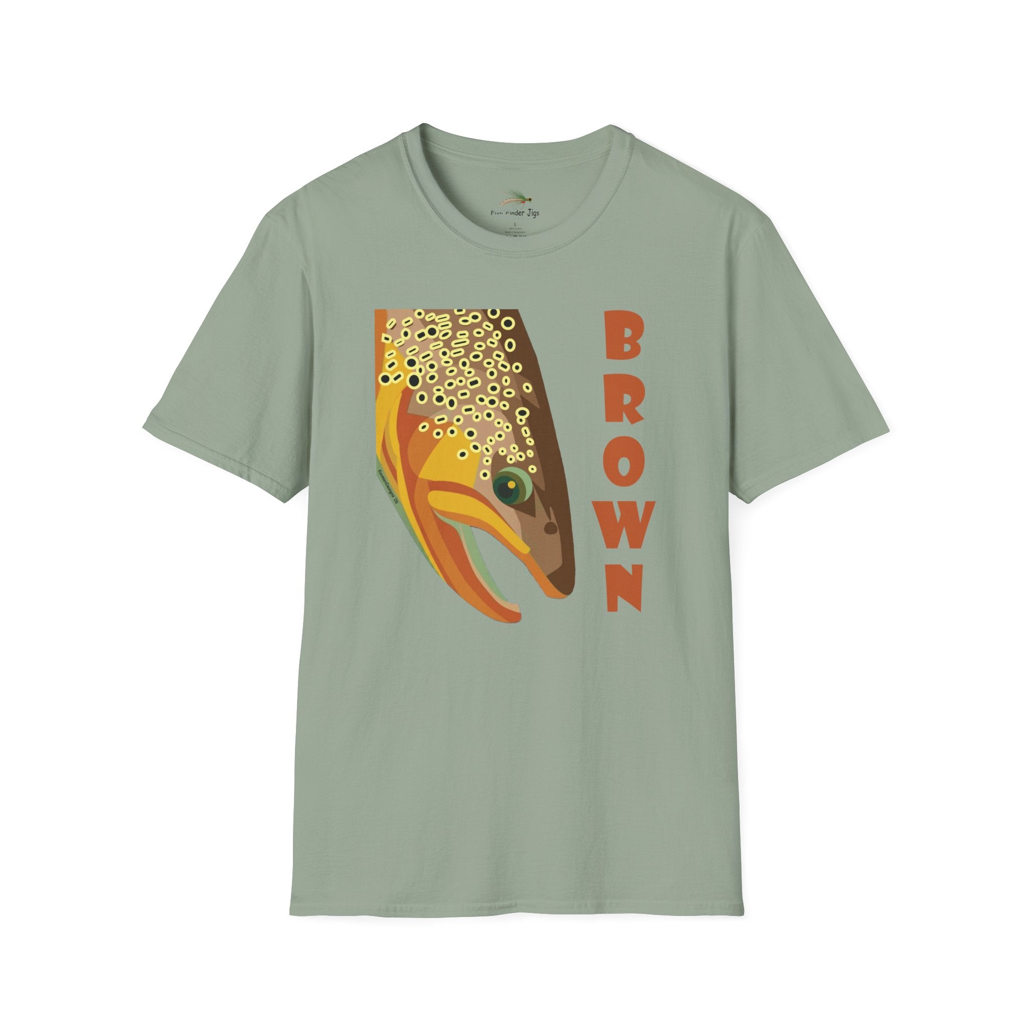 Brown Trout with Name T-Shirt