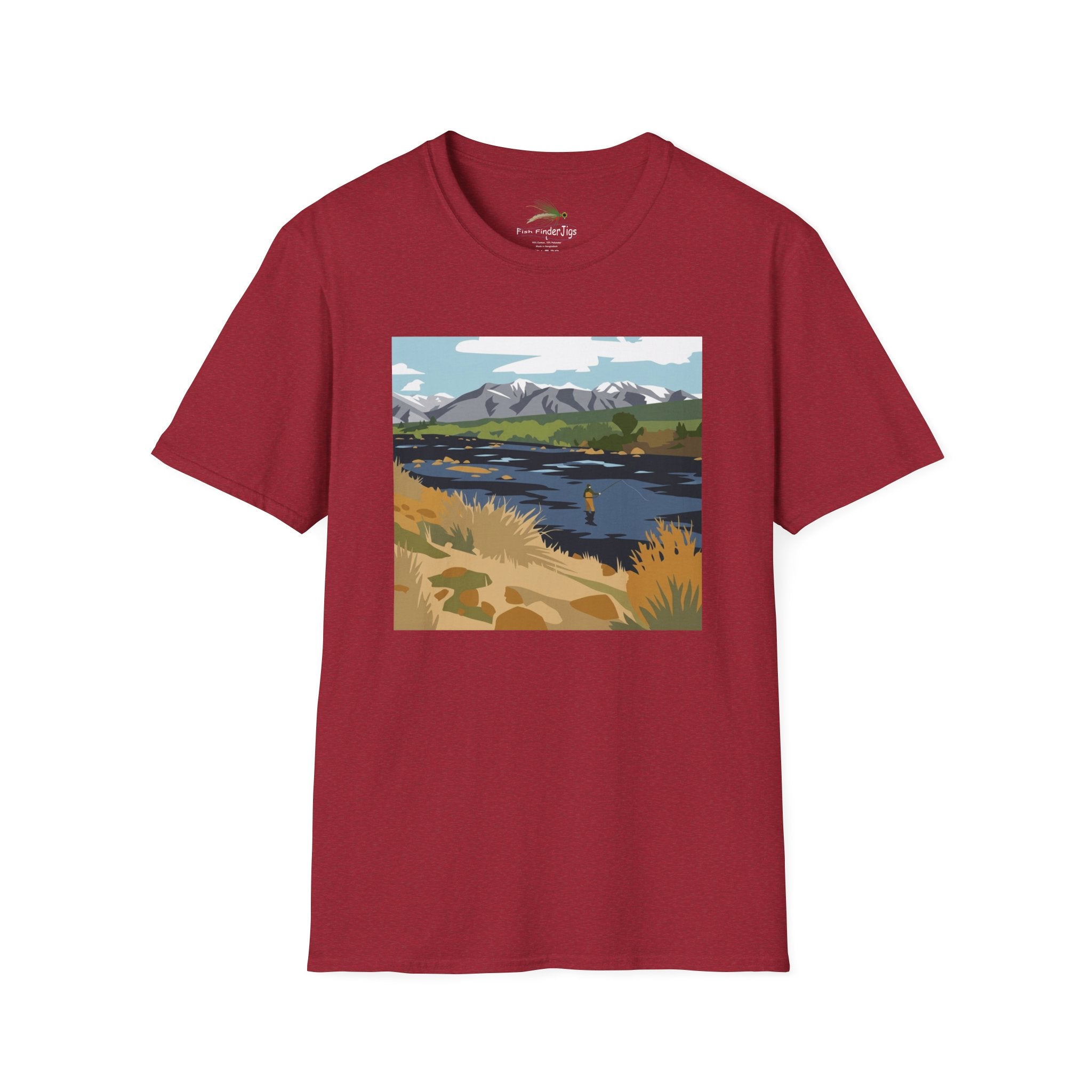 Day Dream River Scene Fly Fishing T-shirt