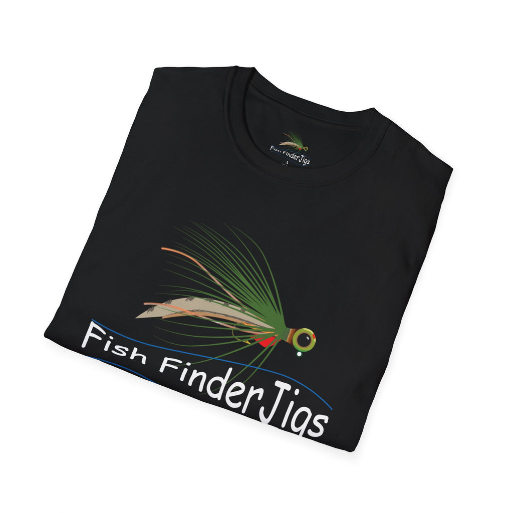 Fish Finder Jigs Logo T-Shirt - BLACK