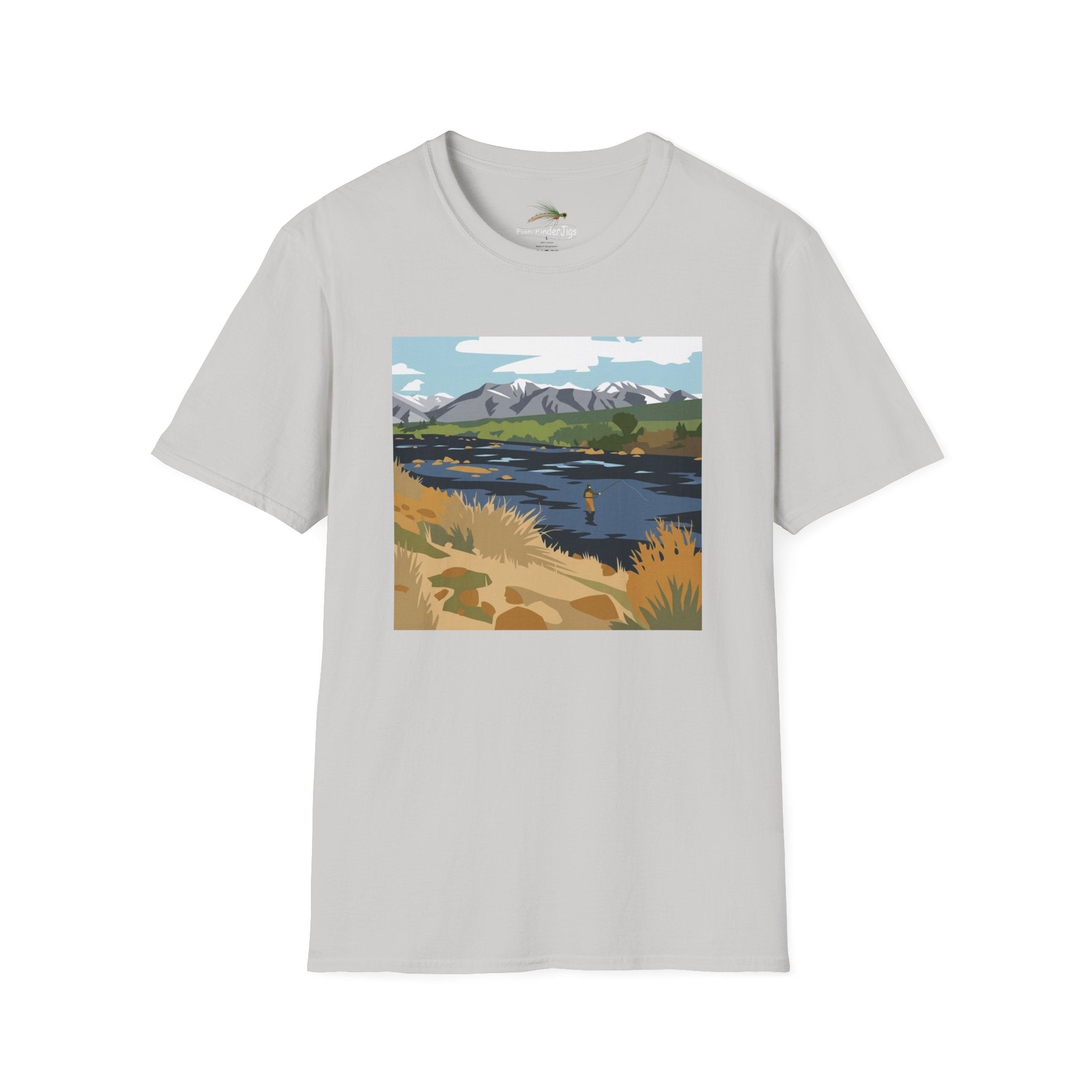 Day Dream River Scene Fly Fishing T-shirt