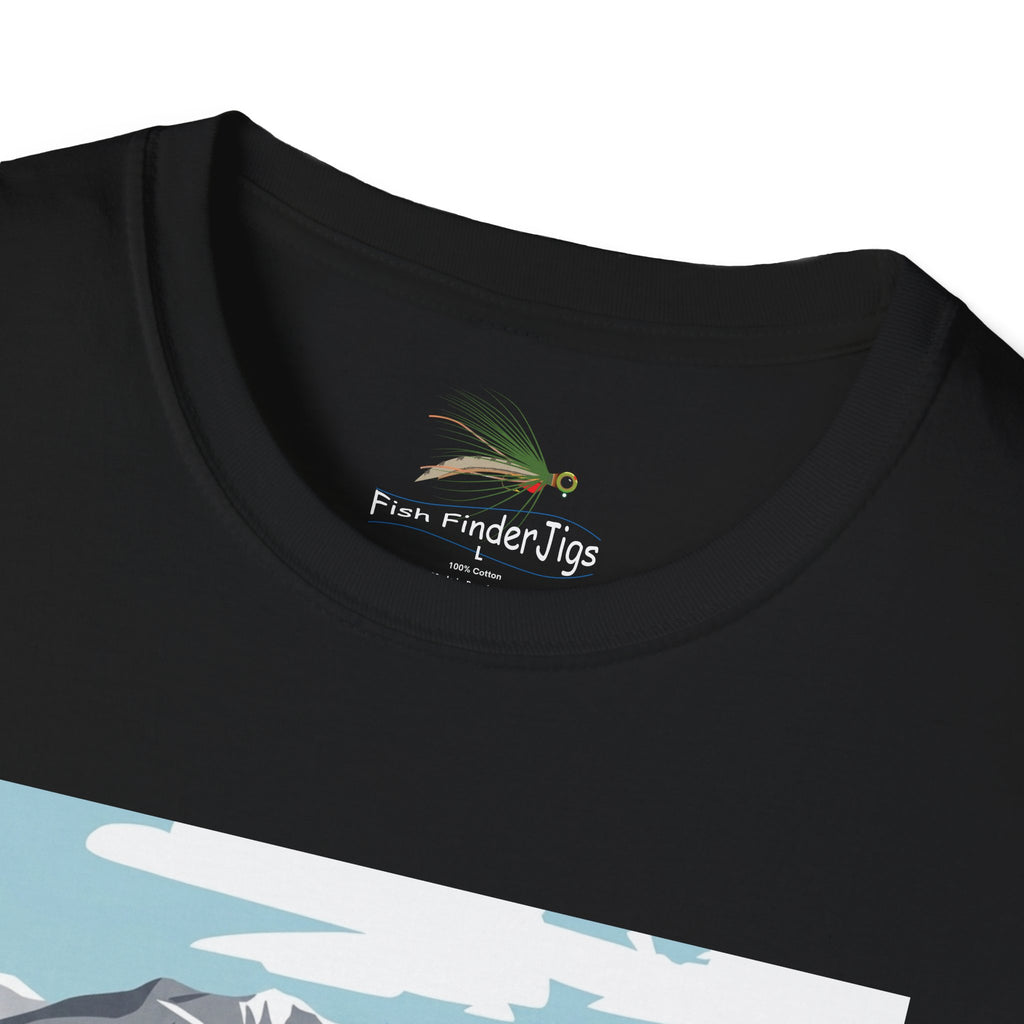 Day Dream River Scene Fly Fishing T-shirt