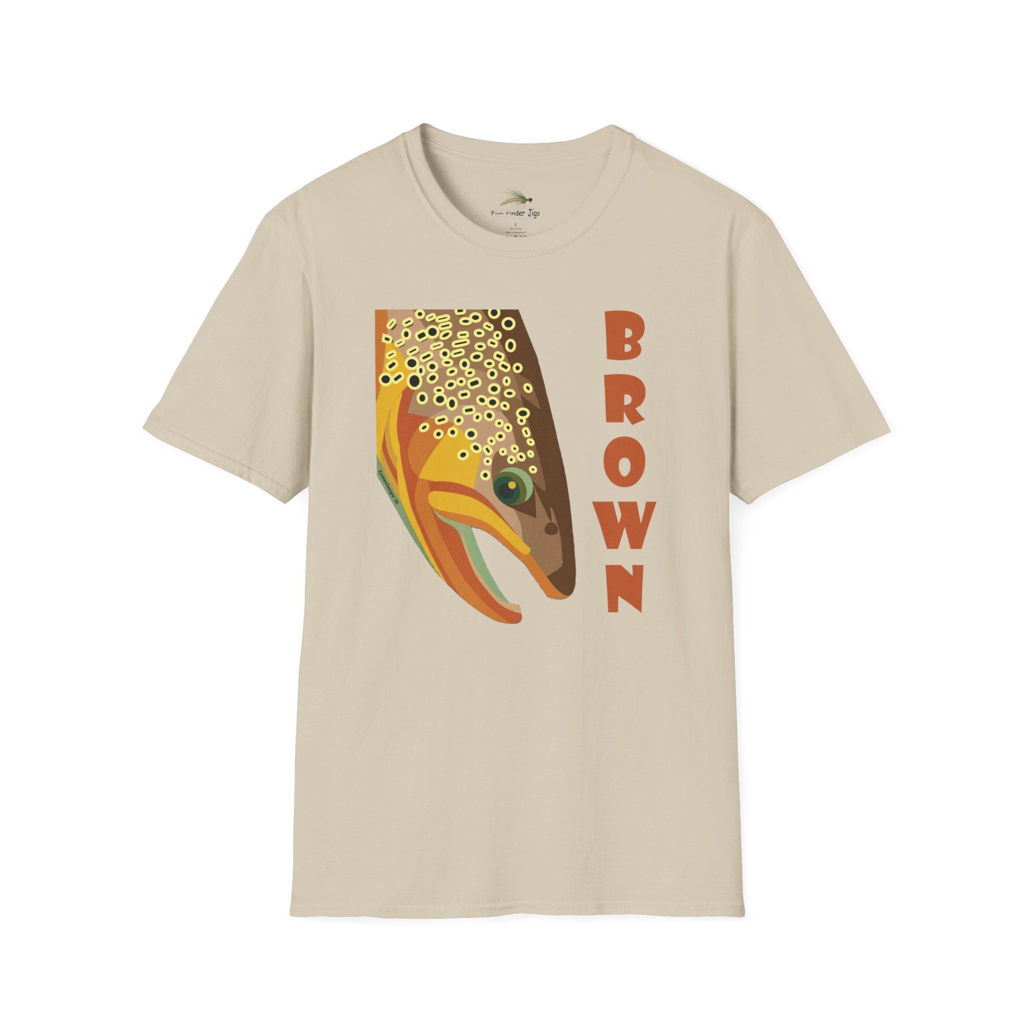 Brown Trout with Name T-Shirt