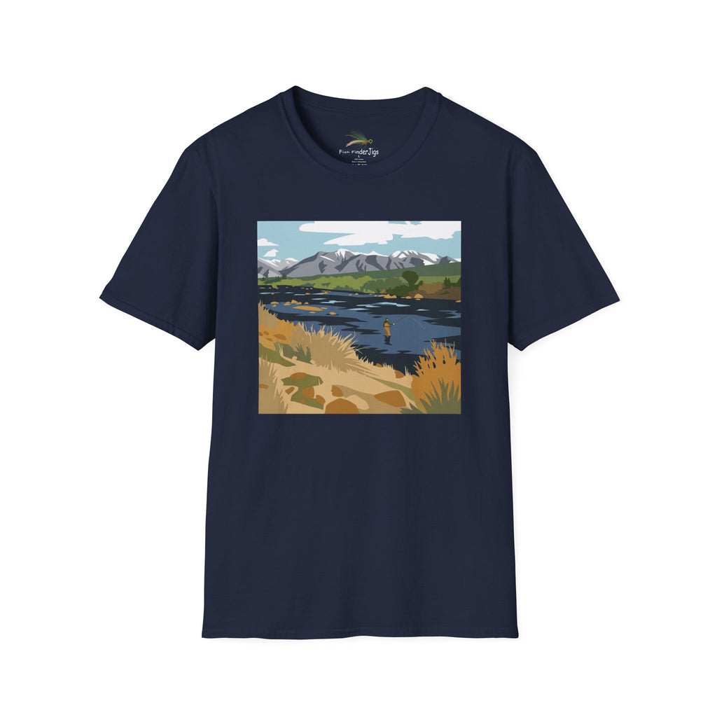 Day Dream River Scene Fly Fishing T-shirt