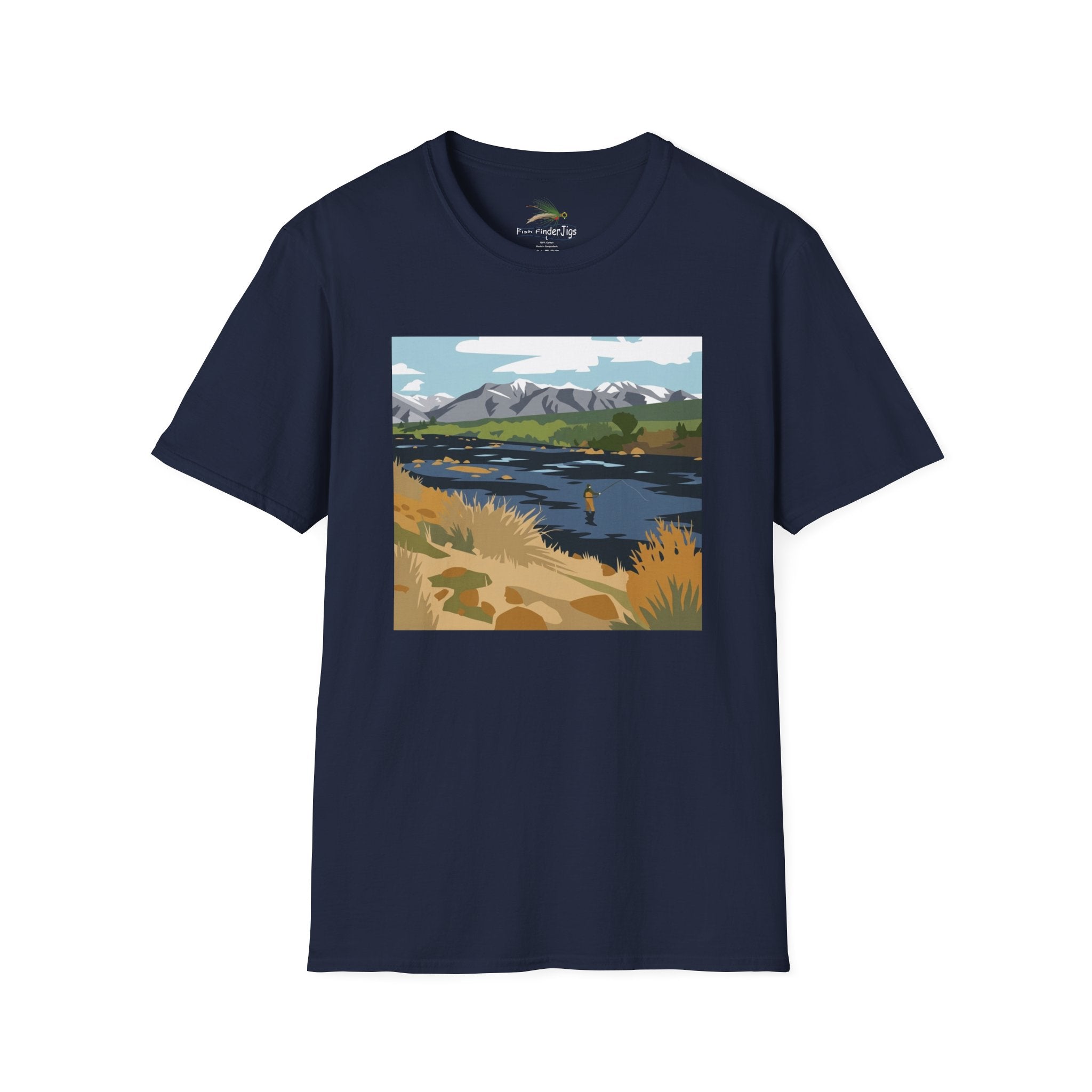 Day Dream River Scene Fly Fishing T-shirt