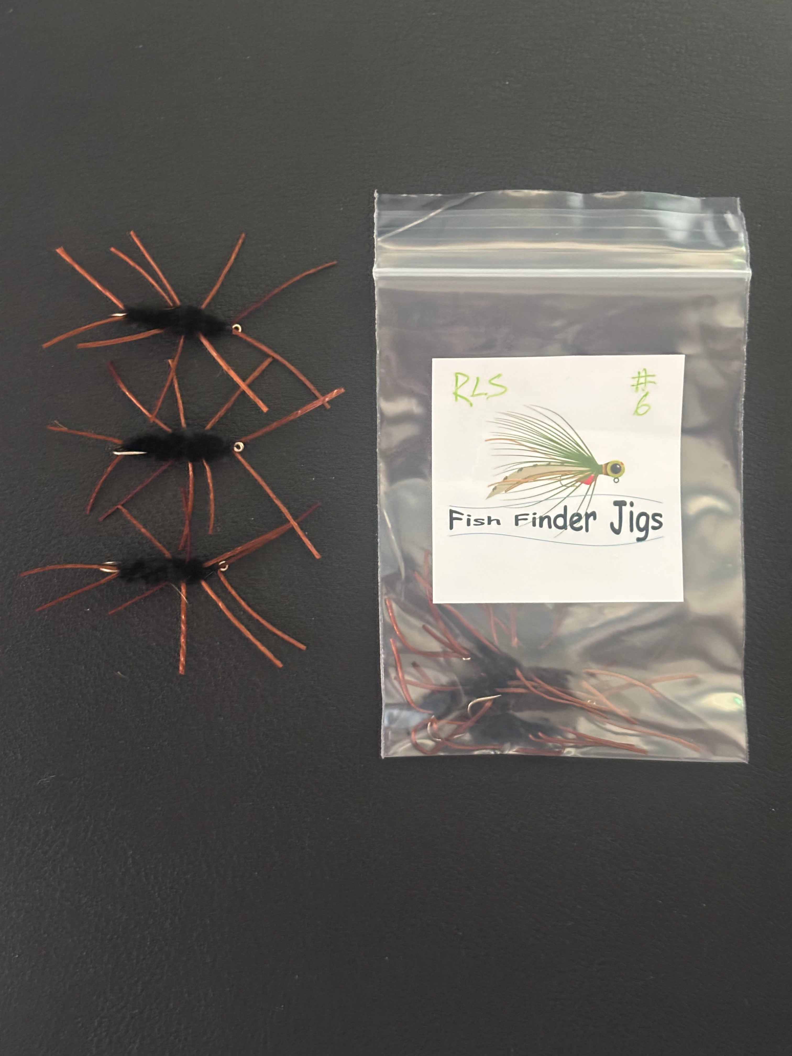 Rubber Leg Stonefly Unweighted BLACK 3 Pack
